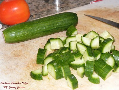 Chick peas cucumber salad %%