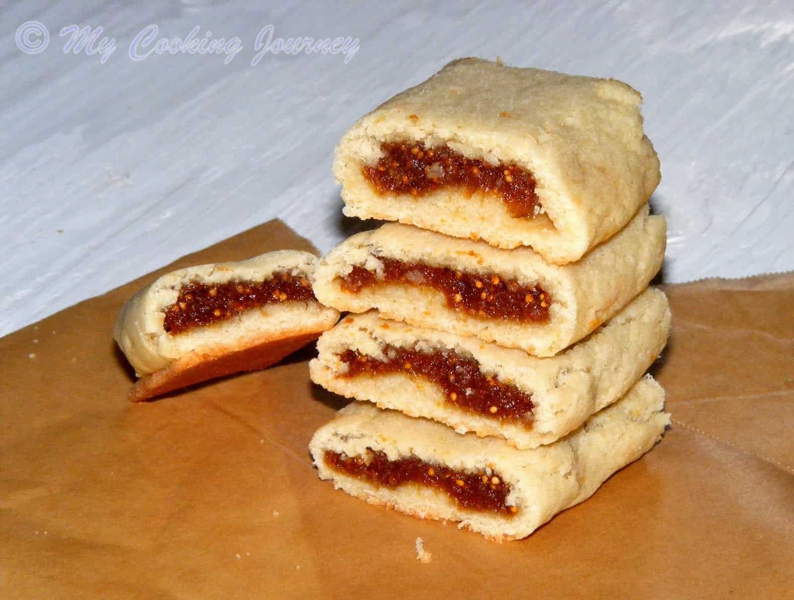 Fig Newton Bars with Homemade Fig filling