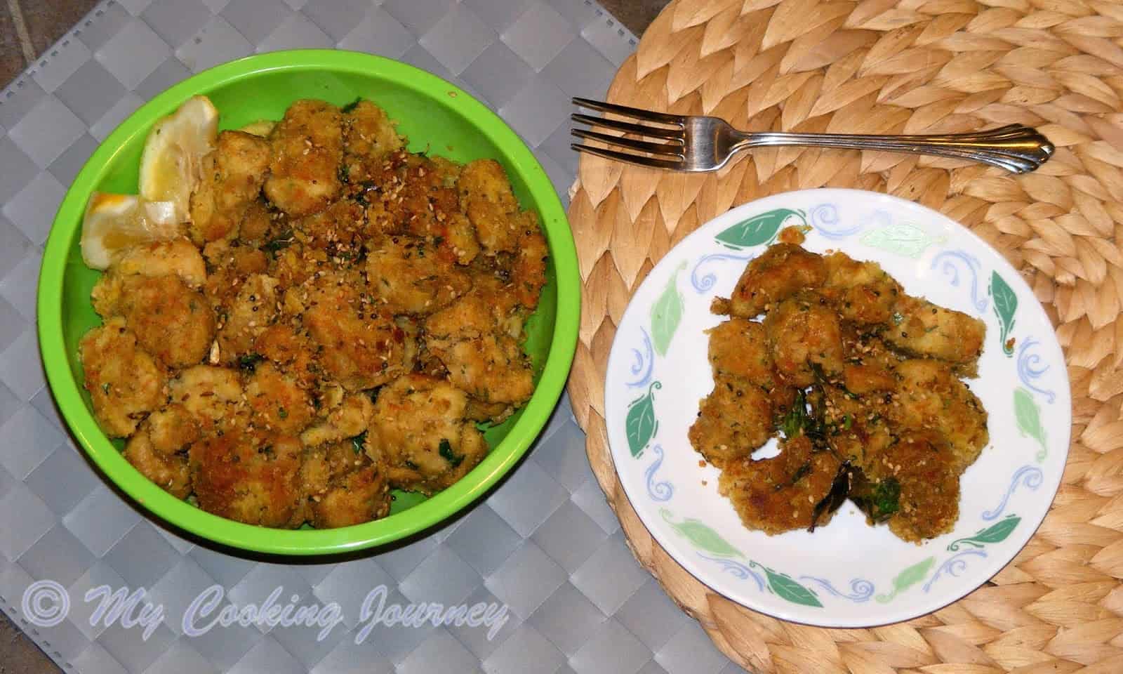 Lauki Muthia / Doodhi Muthia /Steamed Bottle Gourd Dumplings