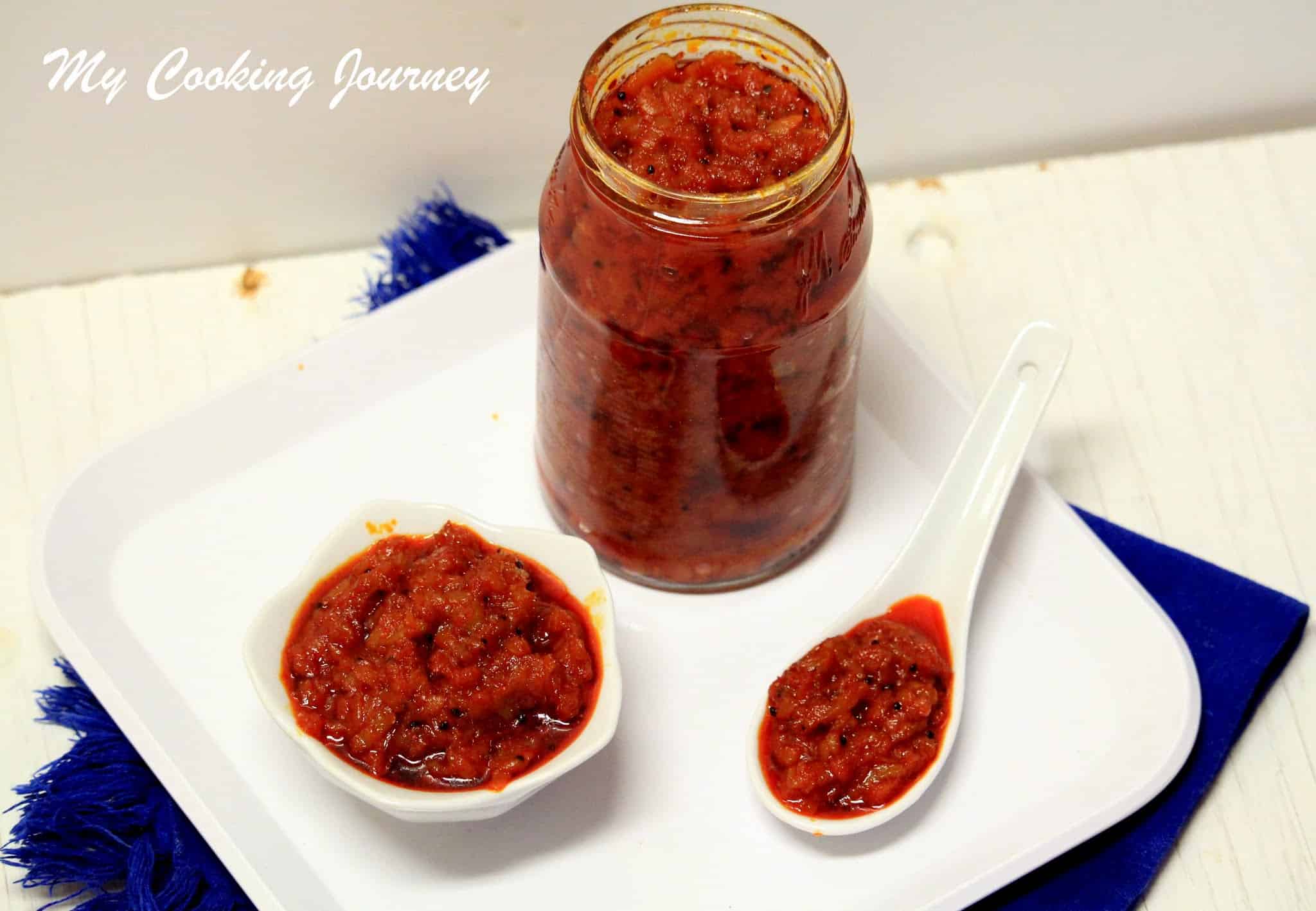 Mango Thokku – Maangai Thokku – Grated Raw Mango Pickle