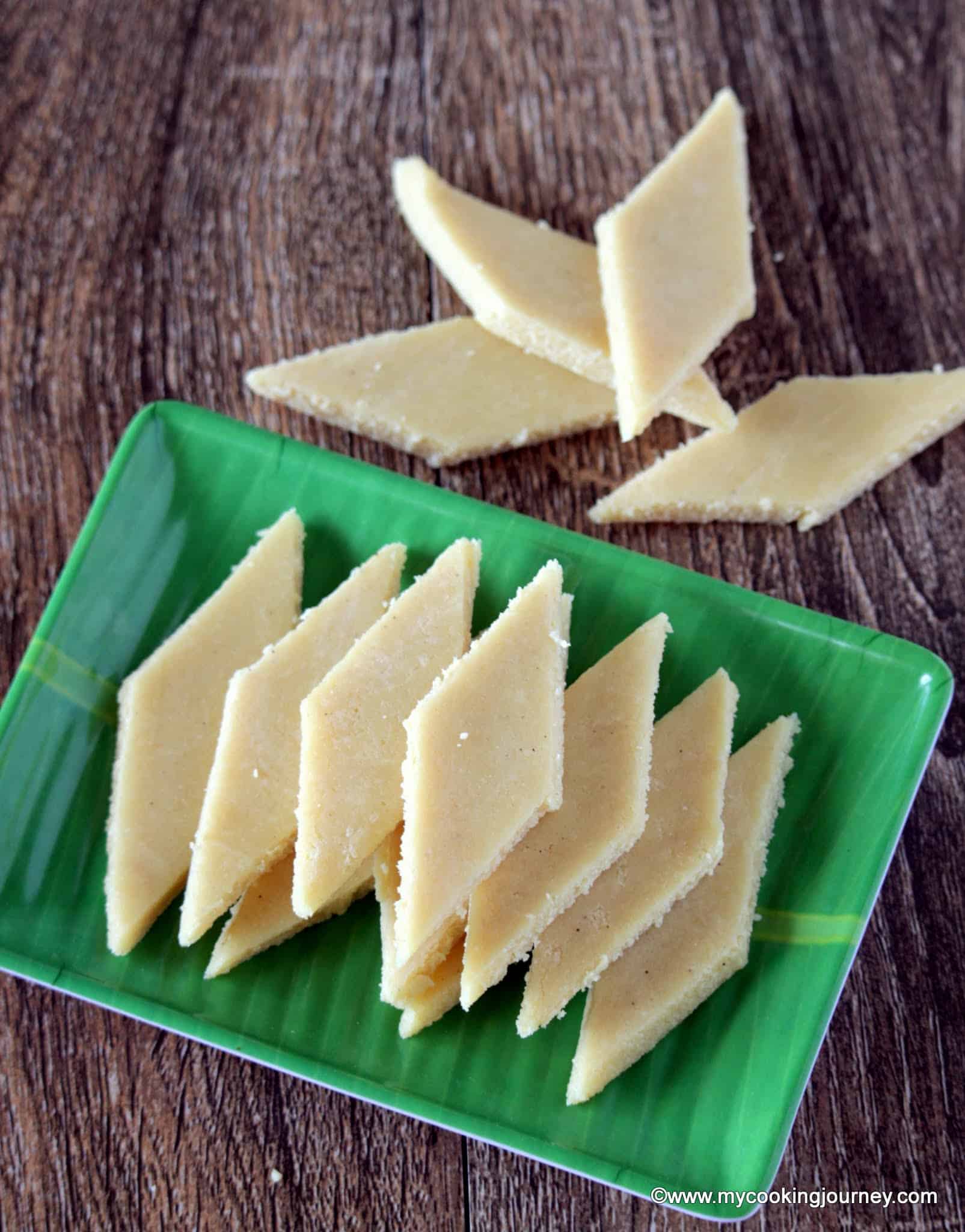 B for Badam Burfi – Badam Katli – Almond Burfi