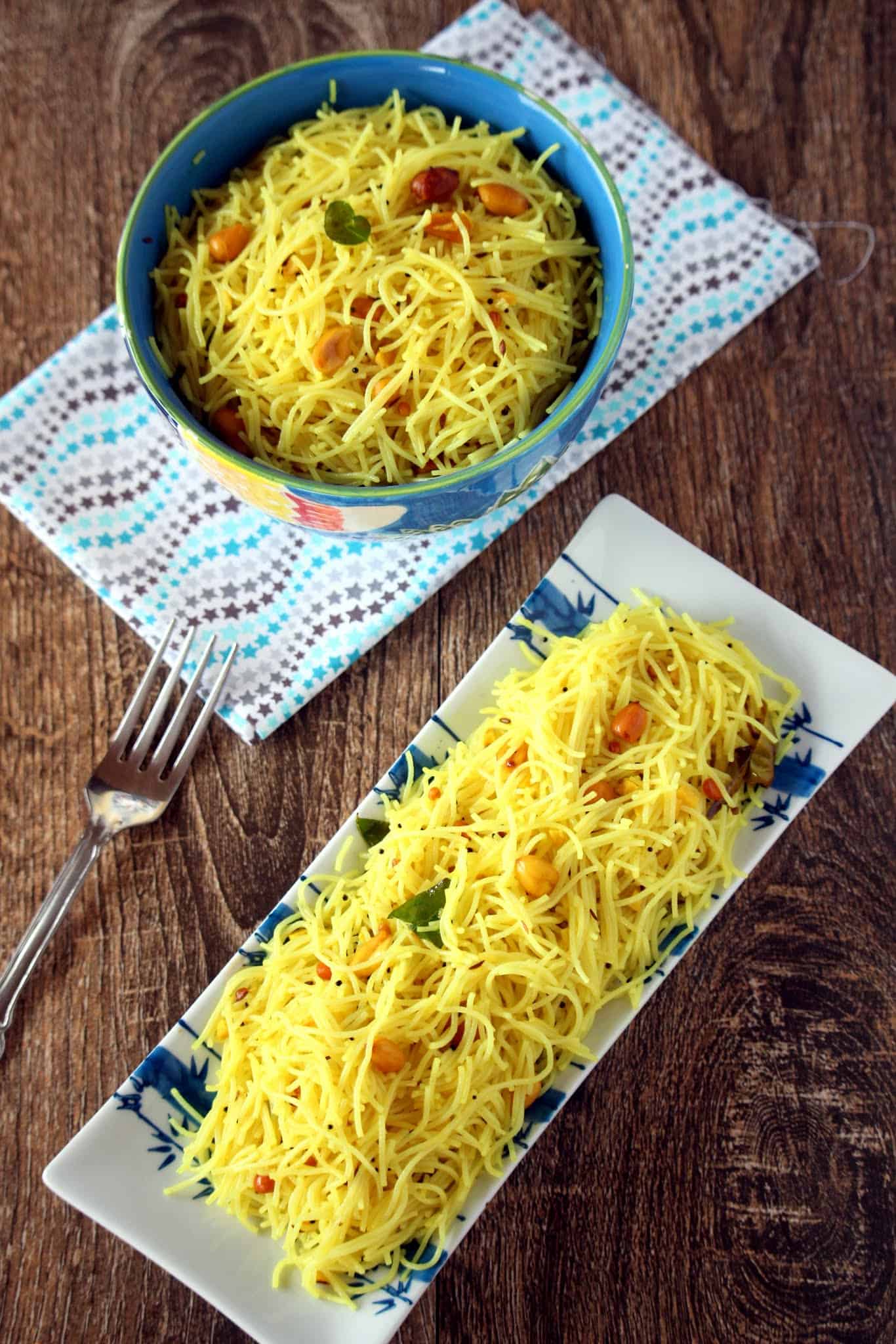 Y for Yelumichampazham Sevai – Lemon Sevai made with Rice sticks – Instant Lemon Sevai