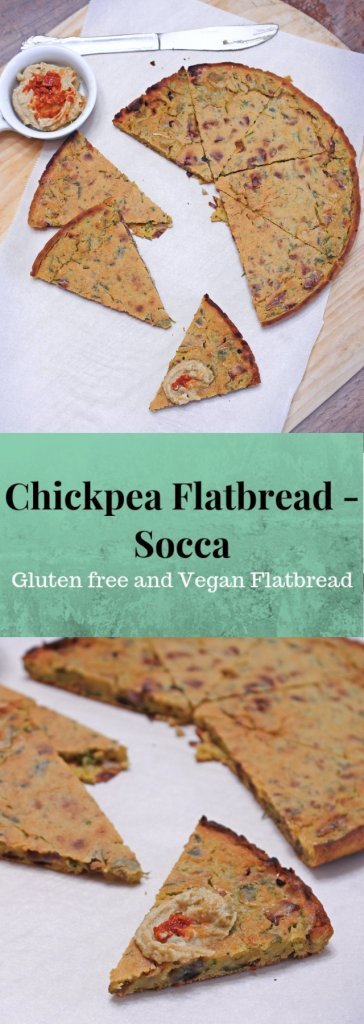 chickpea flatbread | socca | gluten free and vegan french flat