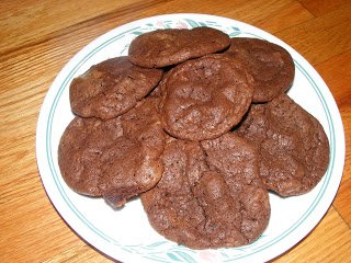 Double Chocolate Cookies served in a plate