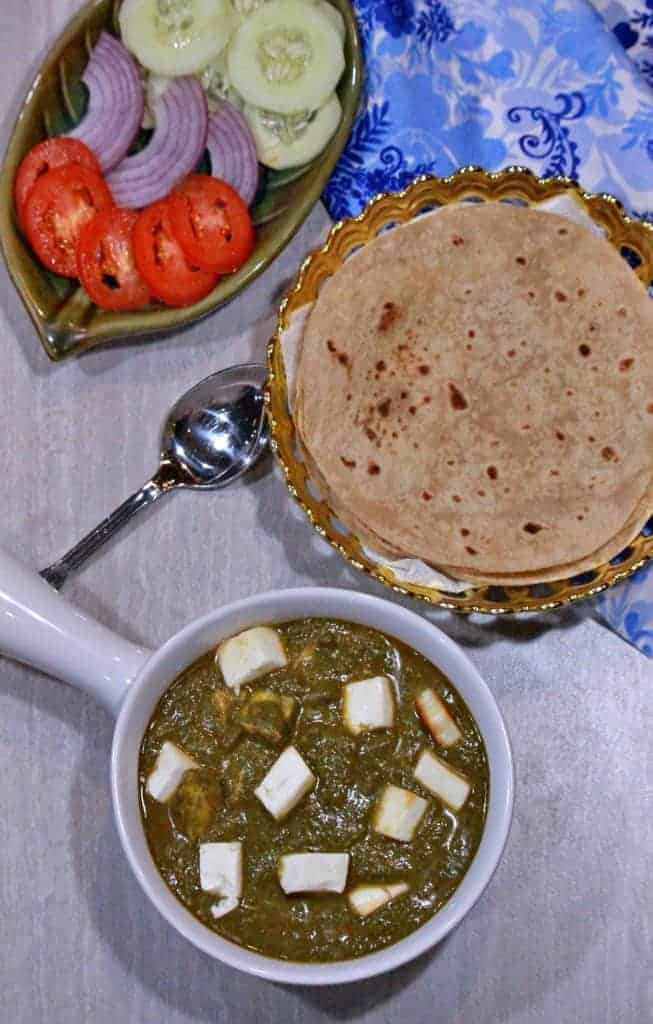 Palak Paneer | Palak Tofu | Tofu Or Paneer In Spinach Gravy