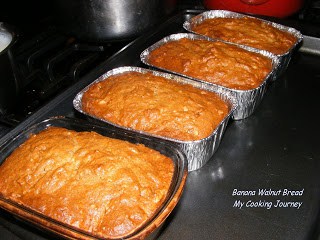 Let the Banana Walnut Bread cool