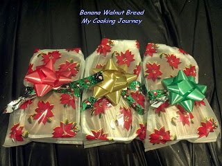 Wrap the Banana Walnut Bread with plastic wrap