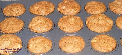 Apple chocolate chip muffin