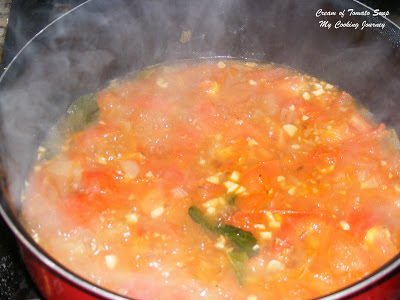 Cooking the Soup in a sauté Pan