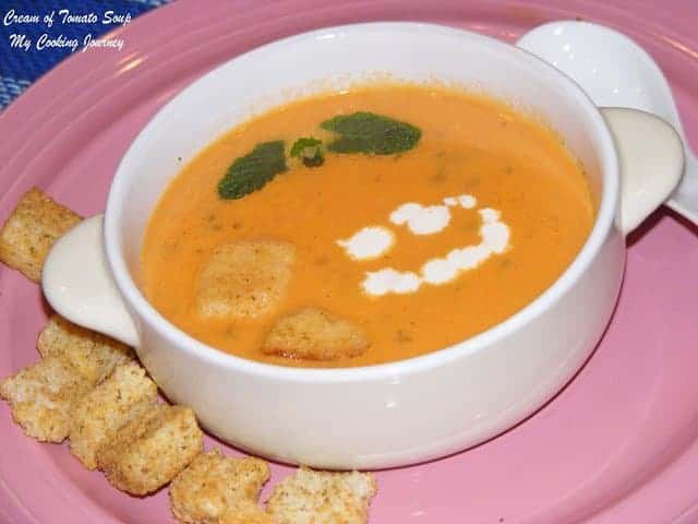  Cream of Tomato Soup Ready to served