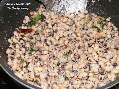 Cooked Cow peas with seasoning