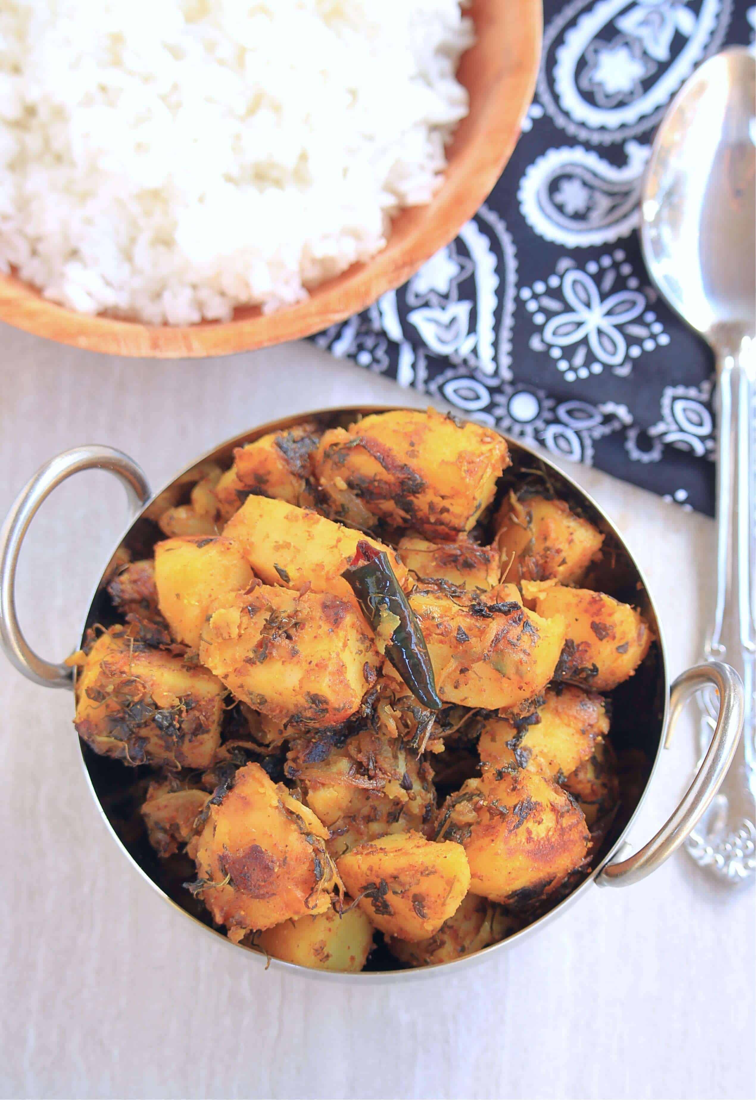Aloo Kasuri Methi | Potatoes with Dried Fenugreek Leaves