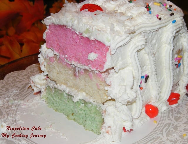 Neapolitan Cake | Festive Holiday Cakes - My Cooking Journey ...