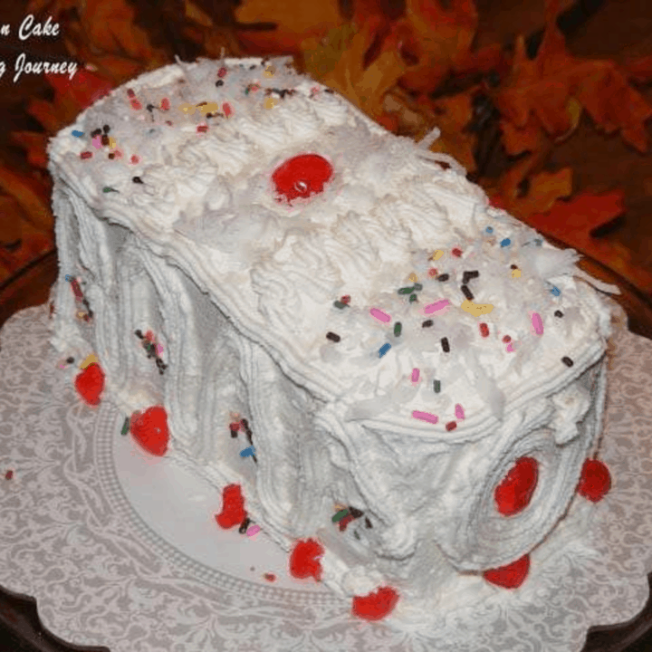 Neapolitan Cake in a Plate