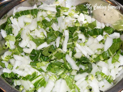Bokchoy fried rice - Bok Choy (Chopped)
