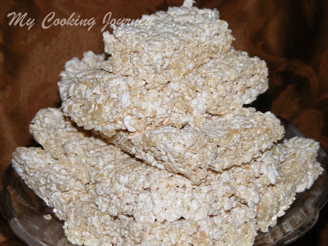 Rice krispie treats without Marshmallow