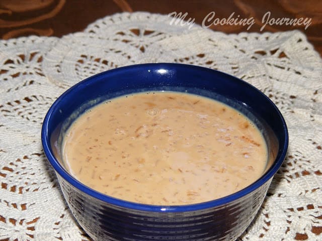 Ingredients for Milk Kheer in a bowl