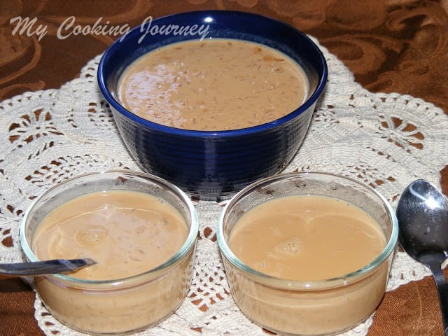 Caramelized Sugar Pal payasam is Ready to serve