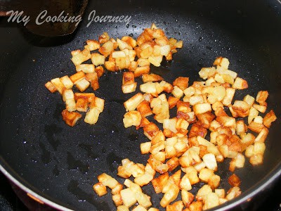 frying potatoes