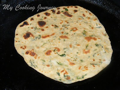 Cooking Aloo Methi Paratha