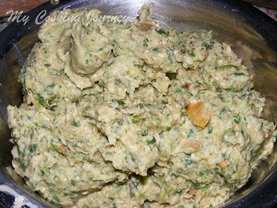 Adding the ingredients in a bowl