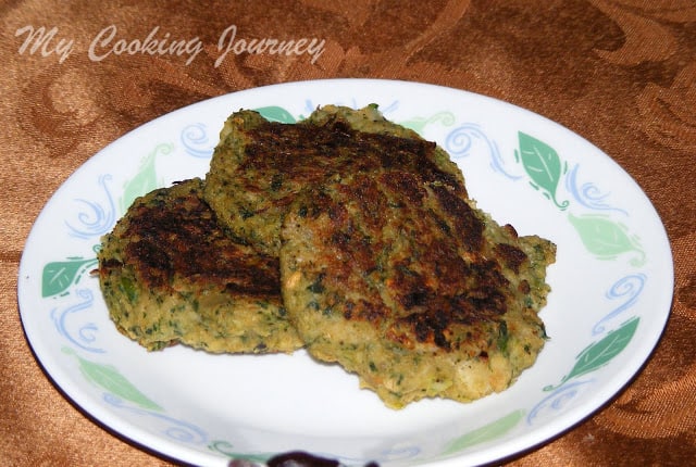 Greens burger in a dish