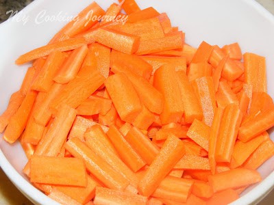 Chopped Carrot in a Bowl