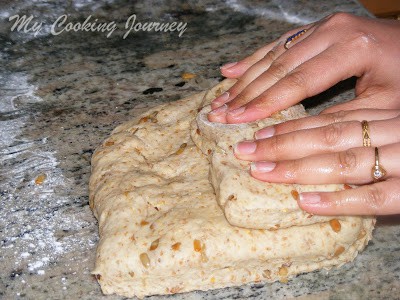 Folding the dough