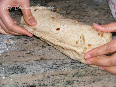 Shaping the dough with hands