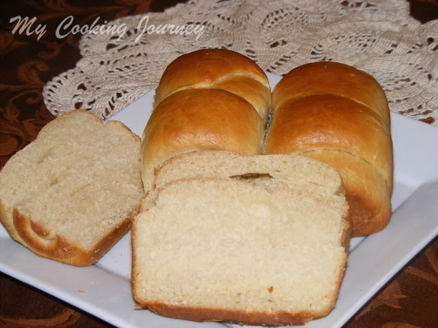 Whole Wheat bread on a white plate