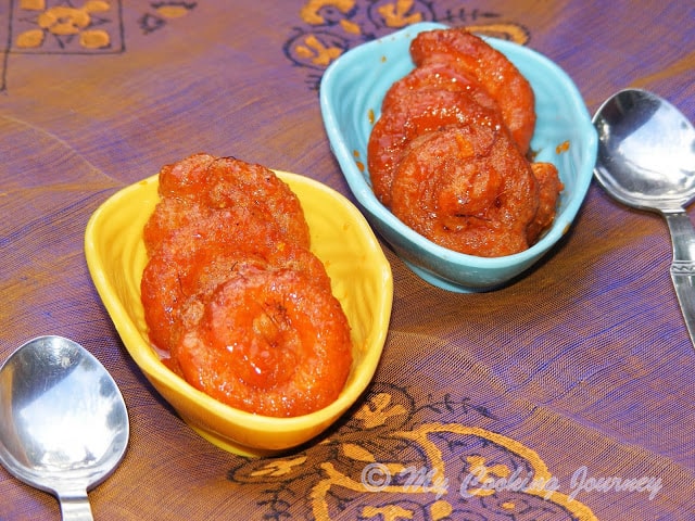 Bengali Chanar Jalebi in bowl