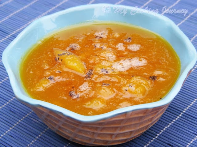 Mango Pachadi in bowl
