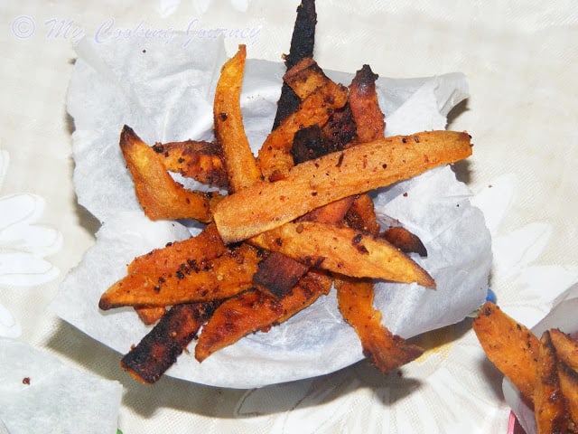 Baked Sweet potato fries %%