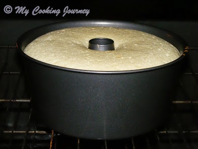 Baking the Lemon Glow chiffon cake