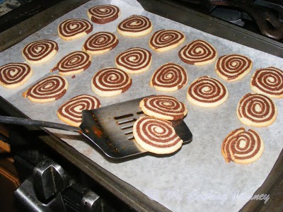 Placing dough on baking tray