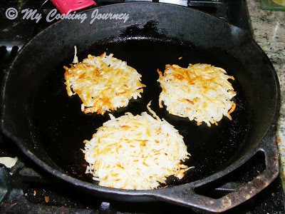 Golden brown Hash Brown.