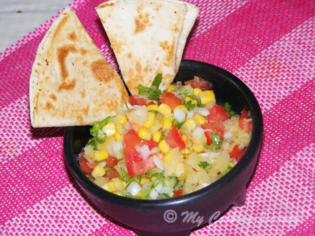 Corn Pineapple Salsa Salad