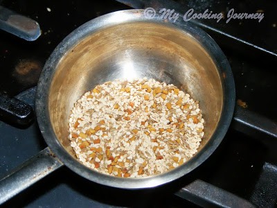 Lentils in a pot