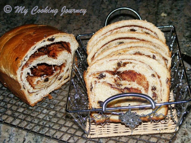 Cinnamon Raisin Bread - Sliced