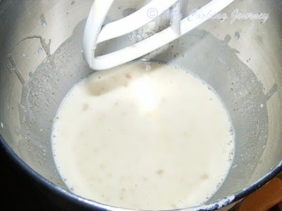 yeast-milk-butter mixture