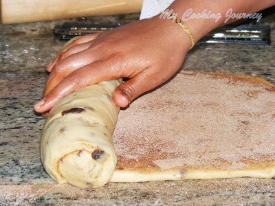 rolling the dough