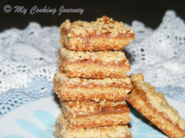 Dulce De Leche Oatmeal Bar stacked