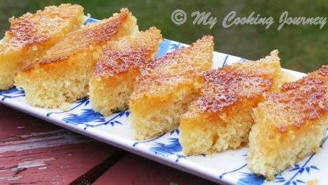 Orange Almond Semolina Cake Recipe | Suji Cake Recipe - YouTube