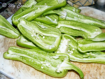 Sliced Green chilies