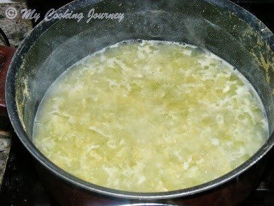 Cooking the ingredients in a bowl