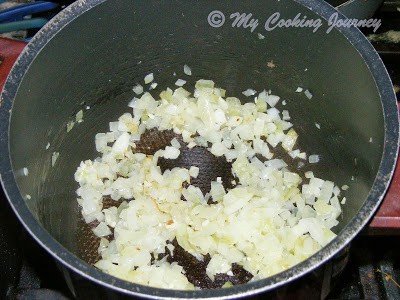 Frying onions