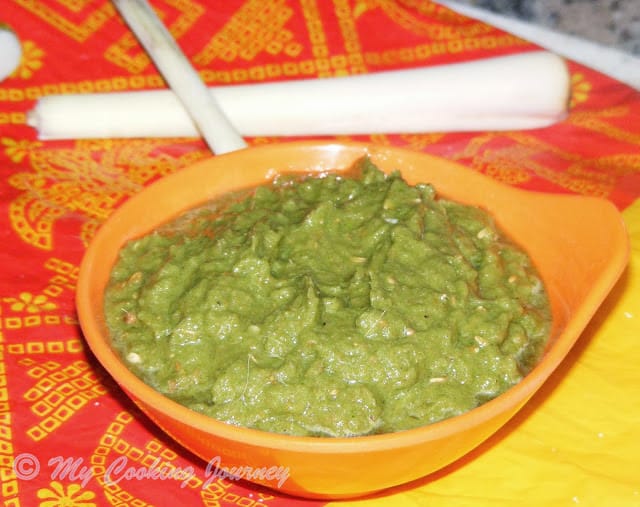 chunky authentic Green curry paste