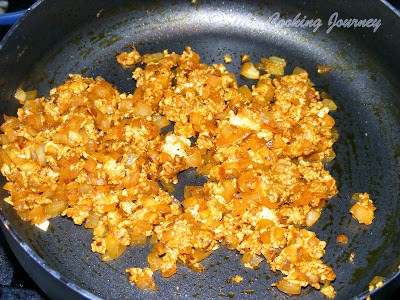 Sauté onions in a pan.