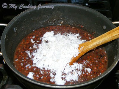 Sundal Karamani with coconut