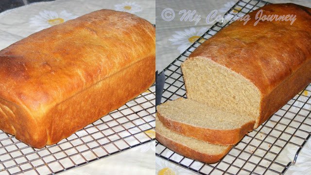 Pumpkin Yeast bread slices on a wire rack